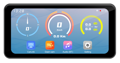 [CM-03F] CarPlay Pro 6.5 Pulgadas Completo (Camaras DVR, Sensores, Control y BSD)